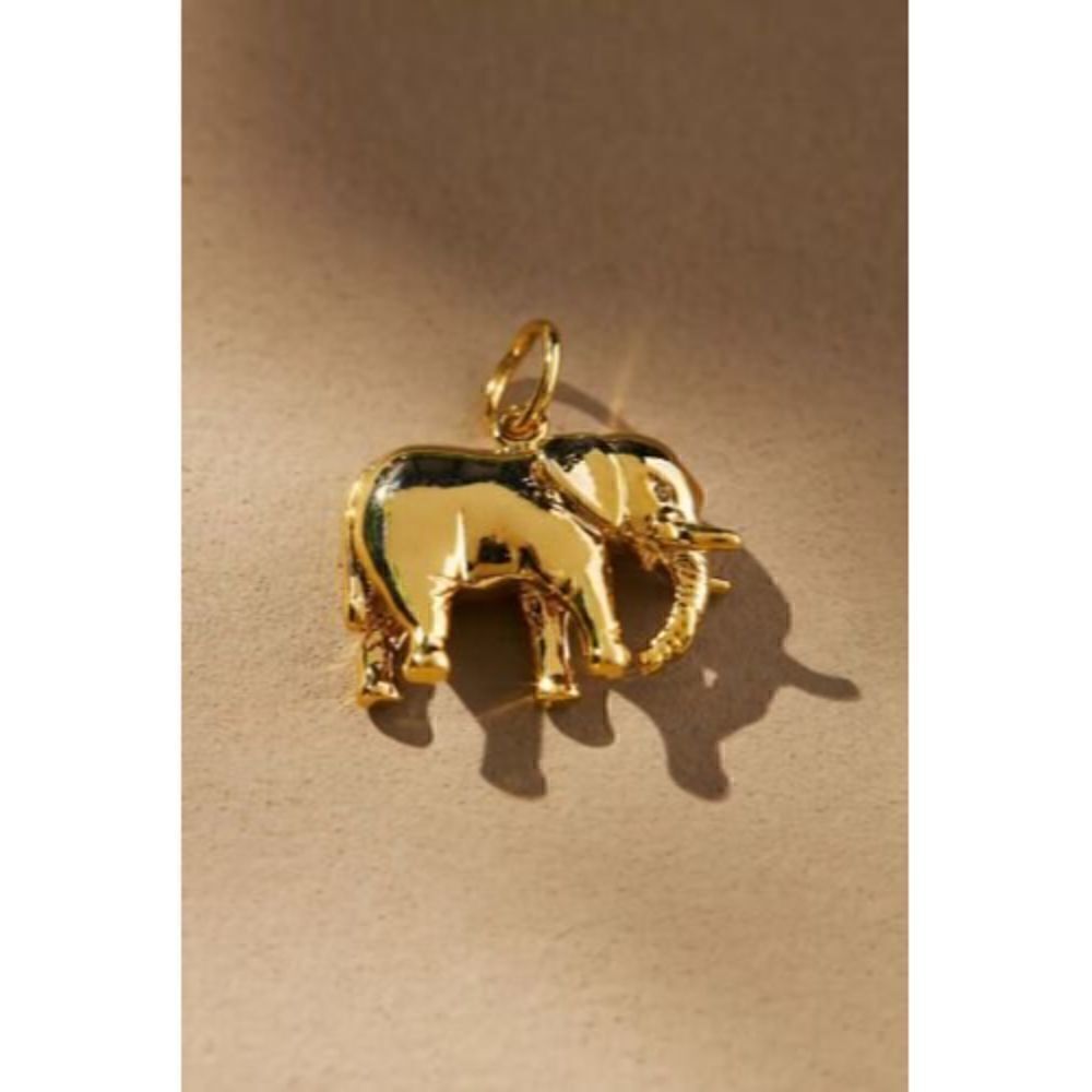 ANTHROPOLOGIE Elephant Charm Tai Rittichai Gold Trinket